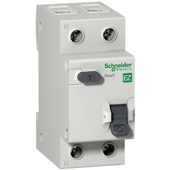 Дифференциальный автоматический выключатель Schneider Electric EASY 9 1P+N 16А 30мА C AC 4,5 кА - Электрика, НВА - Модульное оборудование - Дифференциальные автоматы - Магазин стабилизаторов напряжения Ток-Про